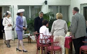 Japan's imperial couple visit elderly care home in Sweden